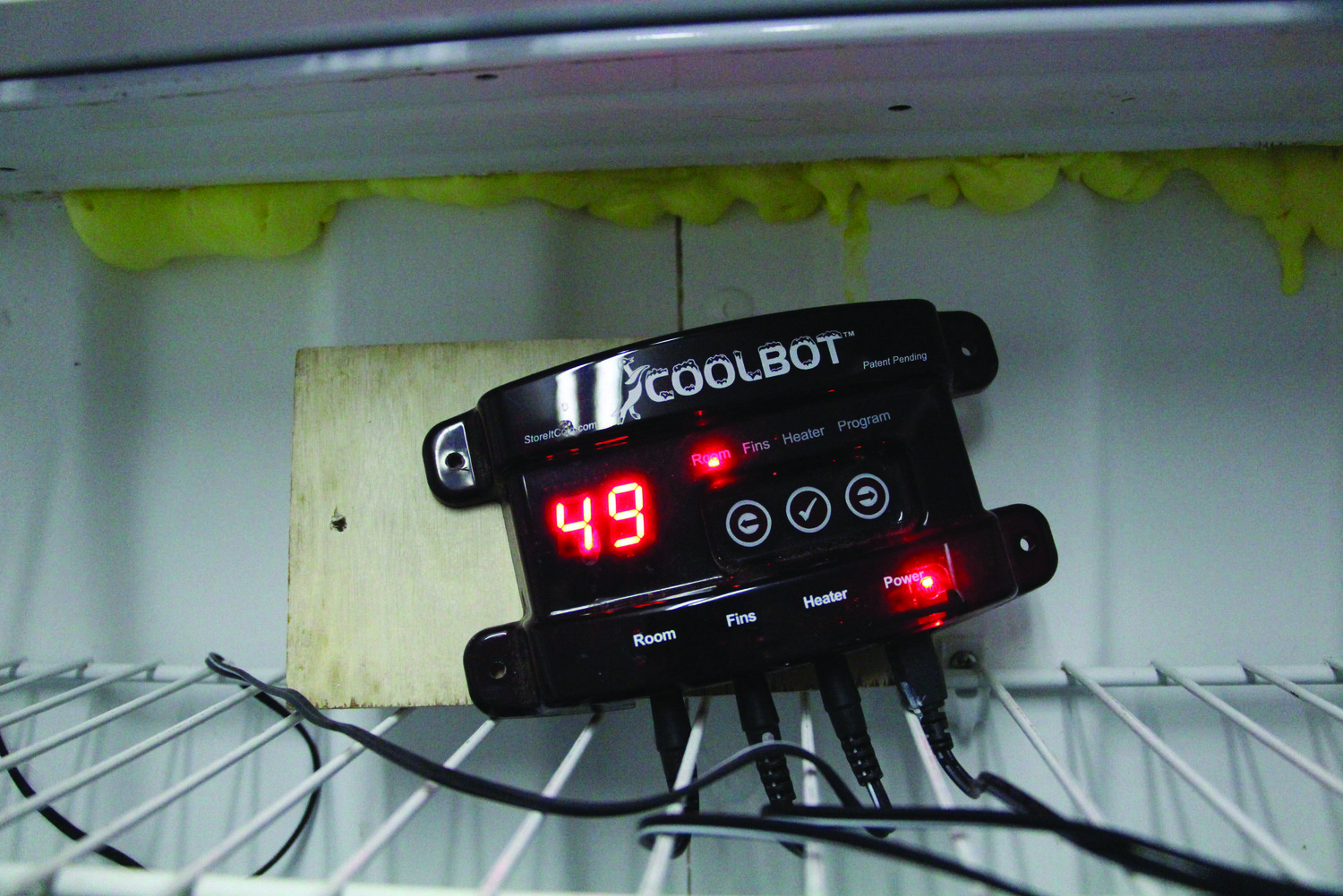 The coolbot interface, while small, can make a great impact in the longevity
of ripe produce and the value of crops when farmers take them to the market.