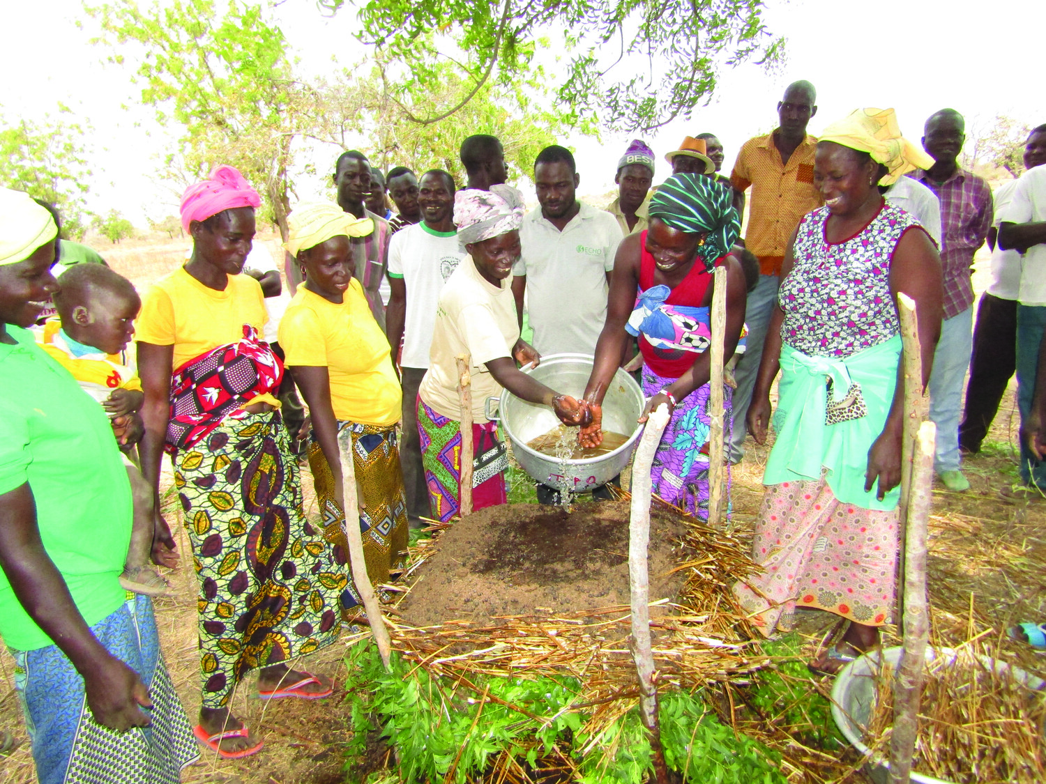 Techniques such as 21-day compost provide trainees with skills to increase their agricultural production with low-cost inputs.